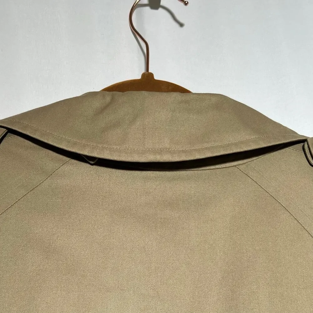 Burberry Burberrys' Trench Coat Kensington Nova Made in England sz 46R VTG Tan - Picture 8 of 16